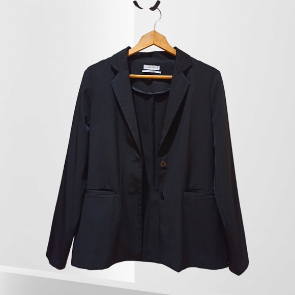 Urban Outfitters Women's Black Stripe Blazer - Picture 10 of 16